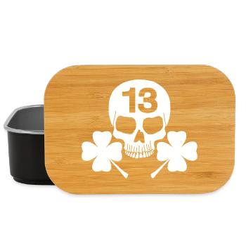Lucky White Skull - Lunch Box - black - Front