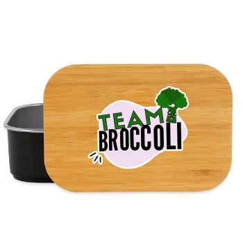 Team Broccoli - Lunch Box - black - Front