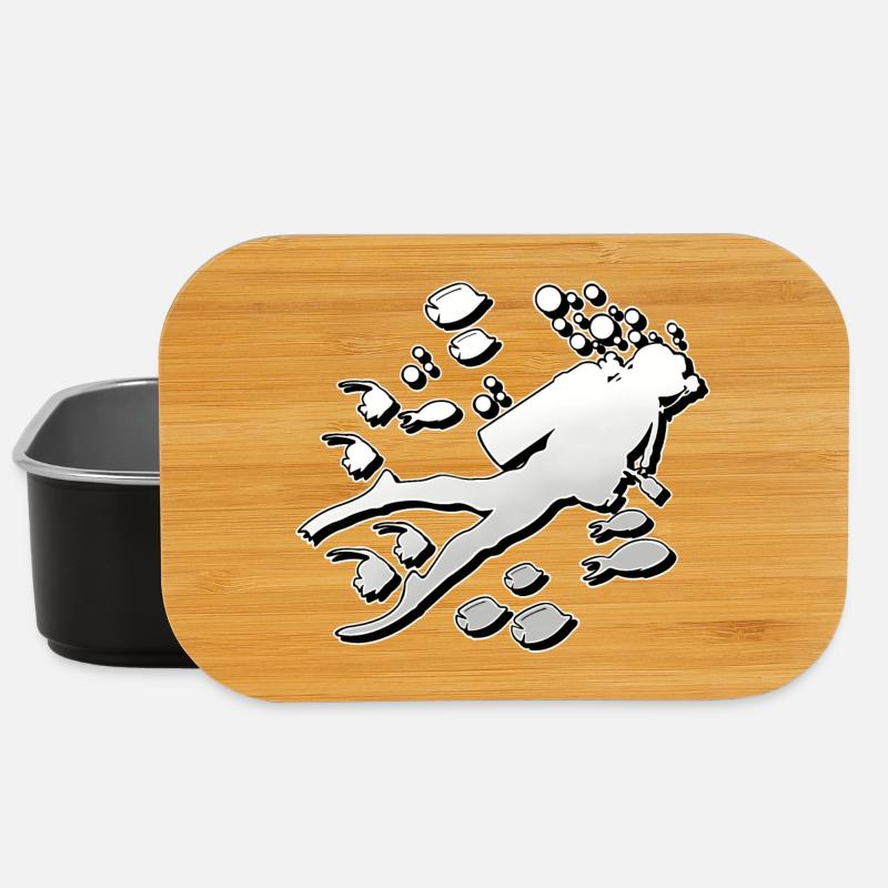 Tauchen Taucher - Lunch Box - Schwarz