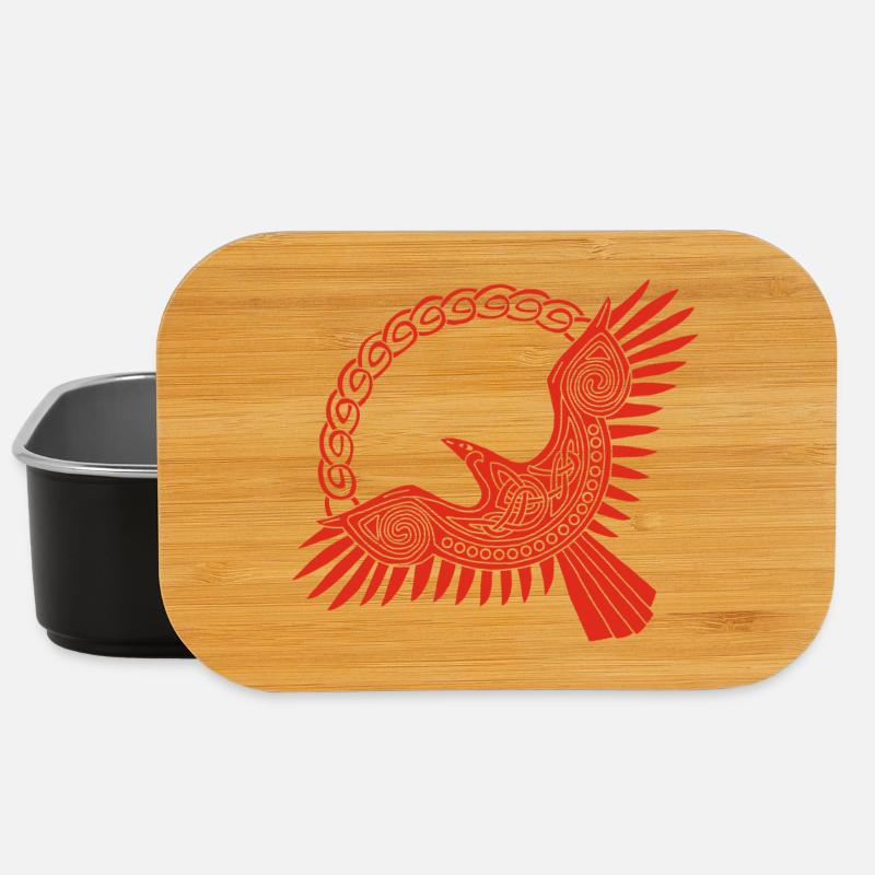 Aigle viking rouge - Boîte à goûter - noir