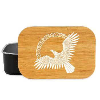 Weißer Wikinger-Adler - Lunch Box - Schwarz - Vorne