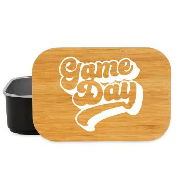 Game Day Football Lover Sports Fan Football Season - Lunch Box - black - Front