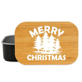 Joyeux Noël Symbole de Noël Logo de l’icône de Noël - Boîte à goûter - noir - Devant