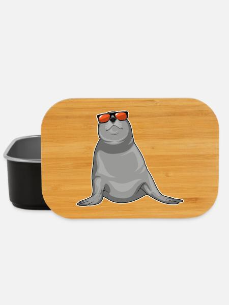 Seehund Sonnenbrille - Lunch Box - Schwarz