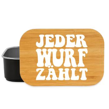Boule Spruch Kugeln für Bouler Boccia Spiel - Lunch Box - Schwarz - Vorne