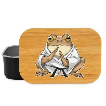 Frosch Karate Kampfsport - Lunch Box - Schwarz - Vorne