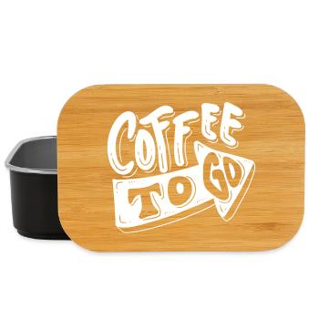 coffee, I like coffee, coffee break - Lunch Box - black - Front