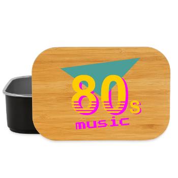 Musique des années 80 - Boîte à goûter - noir - Devant