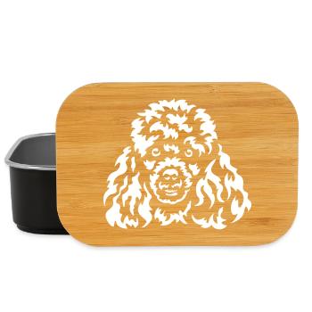 Pudel Kopf "Black Edition" - Lunch Box - Schwarz - Vorne