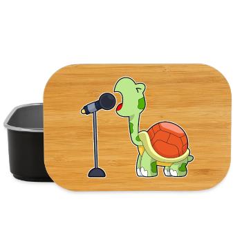 Chant Turtle Singer Microphone Chant - Boîte à goûter - noir - Devant
