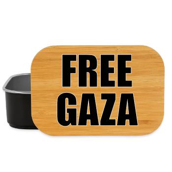 Free Gaza - Lunch Box - black - Front
