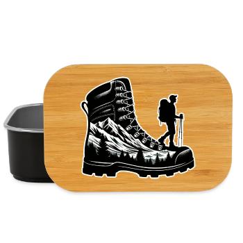 Chaussure randonnée Montagne Trekkeur Randonneur - Boîte à goûter - noir - Devant