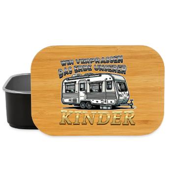 Das Erbe unserer Kinder Lustiger Spruch Wohnwagen - Lunch Box - Schwarz - Vorne