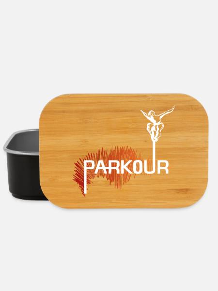 Parkour Ninja - couleur-blanc - Boîte à goûter - noir