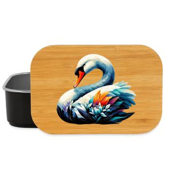 Swan - Lunch Box - black - Front