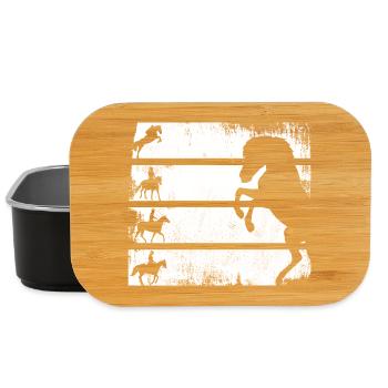 Équitation - Boîte à goûter - noir - Devant