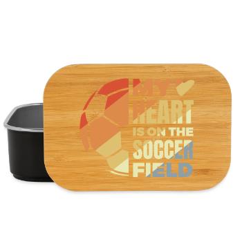 Motivation pour les joueurs de football - Boîte à goûter - noir - Devant