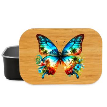 Butterfly - Lunch Box - black - Front