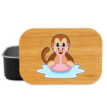 Affe Flamingo - Lunch Box - Schwarz - Vorne