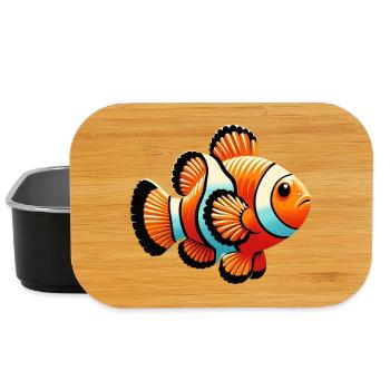 Poisson-clown - Boîte à goûter - noir - Devant