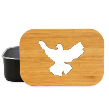 White dove of peace - Lunch Box - black - Front