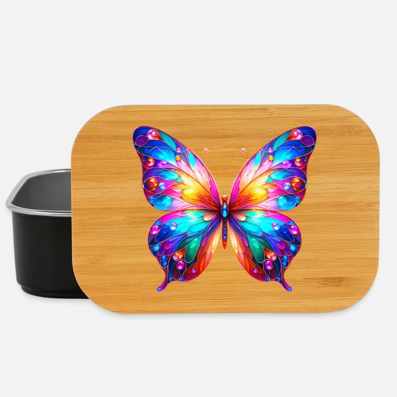 Schmetterling - Lunch Box - Schwarz