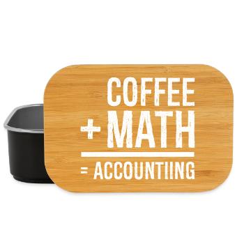 coffee math accounting - Lunch Box - Schwarz - Vorne