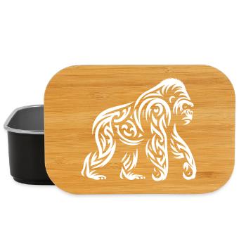 Gorille tribal - Boîte à goûter - noir - Devant
