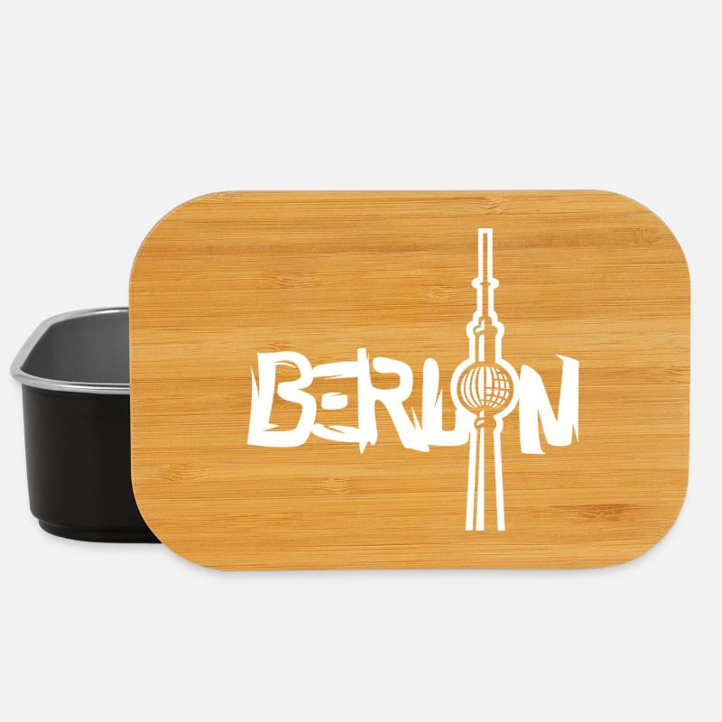 Graffiti Berlin - Berliner Fernsehturm - Lunch Box - Schwarz