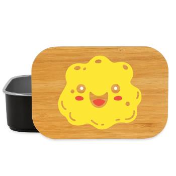 Design de Biscuit Mignon et Coloré éponge - Boîte à goûter - noir - Devant