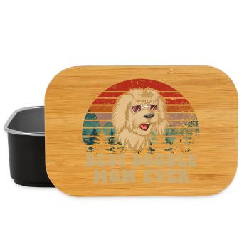 Sunset Dog Beste Golden Doodle Mama - Lunch Box - Schwarz - Vorne