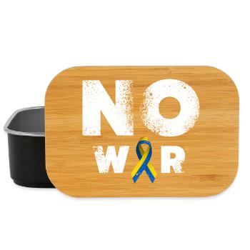 No War Ukraine Peace Sign - Lunch Box - black - Front
