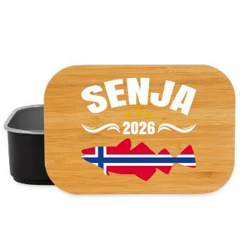 Voyage de pêche à Senja en Norvège 2026 (Garantie du prix le plus bas) - Boîte à goûter - noir - Devant