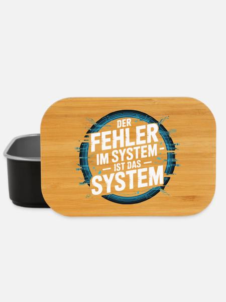 The error in the system - lies in the system YES! - Lunch Box - black