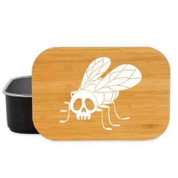 Fly Skull (weiß) - Lunch Box - Schwarz - Vorne