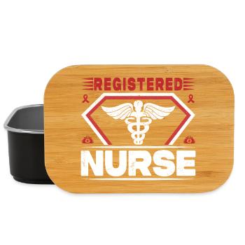 Funny Nurse Gifts Nursing Outfits - Lunch Box - black - Front