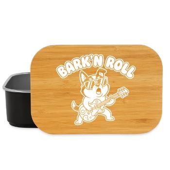 Barkin Roll Hund mit Gitarre - Lunch Box - Schwarz - Vorne
