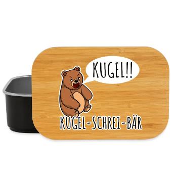 Bullet Scream Bear A bear that screams bullet! Random - Lunch Box - black - Front