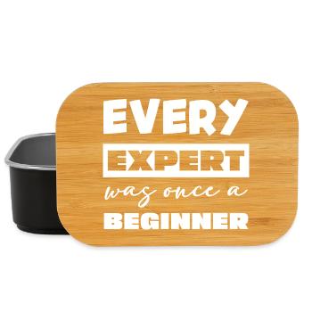 Chaque expert a été un jour un débutant - Boîte à goûter - noir - Devant
