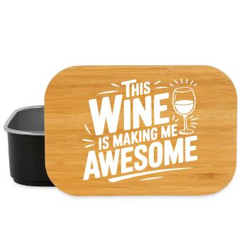 Le vin me rend génial - Boîte à goûter - noir - Devant