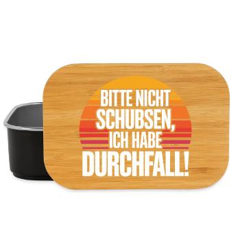 Please don't push, I have diarrhea funnier - Lunch Box - black - Front