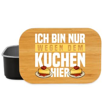 Kuchenliebhaber - Lunch Box - Schwarz - Vorne
