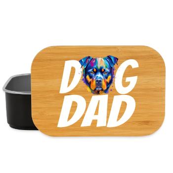 Dog Dad Rottweiler Shirt – Stolzer Rottweiler-Besitzer - Lunch Box - Schwarz - Vorne