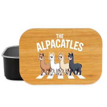 Alpacatles Llama Alpaca - Lunch Box - black - Front