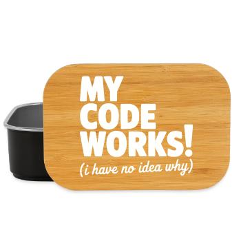Mein Code funktioniert! (Ich habe keine Ahnung, warum) - Lunch Box - Schwarz - Vorne