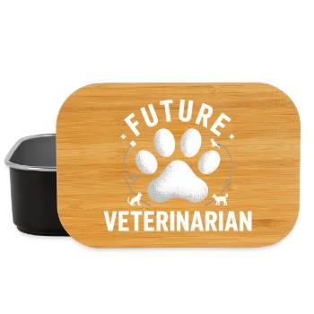 Future Vet Paw Logo - Lunch Box - black - Front