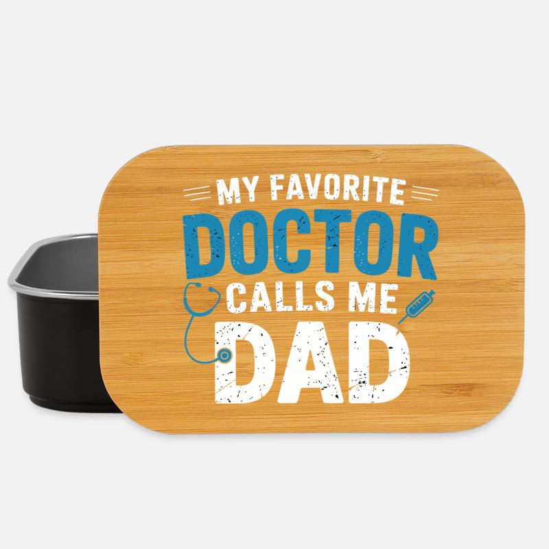 Meine Lieblingsdoktor ruft Papa - Lunch Box - Schwarz