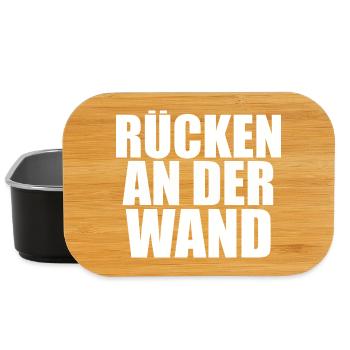 ruecken_an_der_wand_radw_haft_rap_ - Lunch Box - Schwarz - Vorne