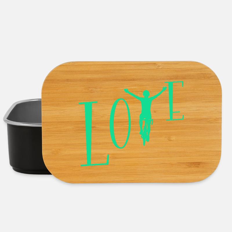 Love cycling - Lunch Box - black