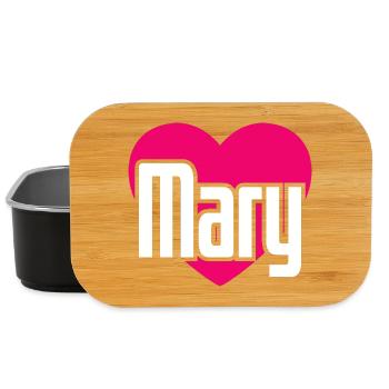 J’aime Marie Coeur Rose J’aime Marie - Boîte à goûter - noir - Devant